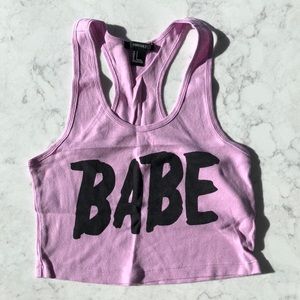 FOREVER 21 | BABE RACERBACK CROP TANK